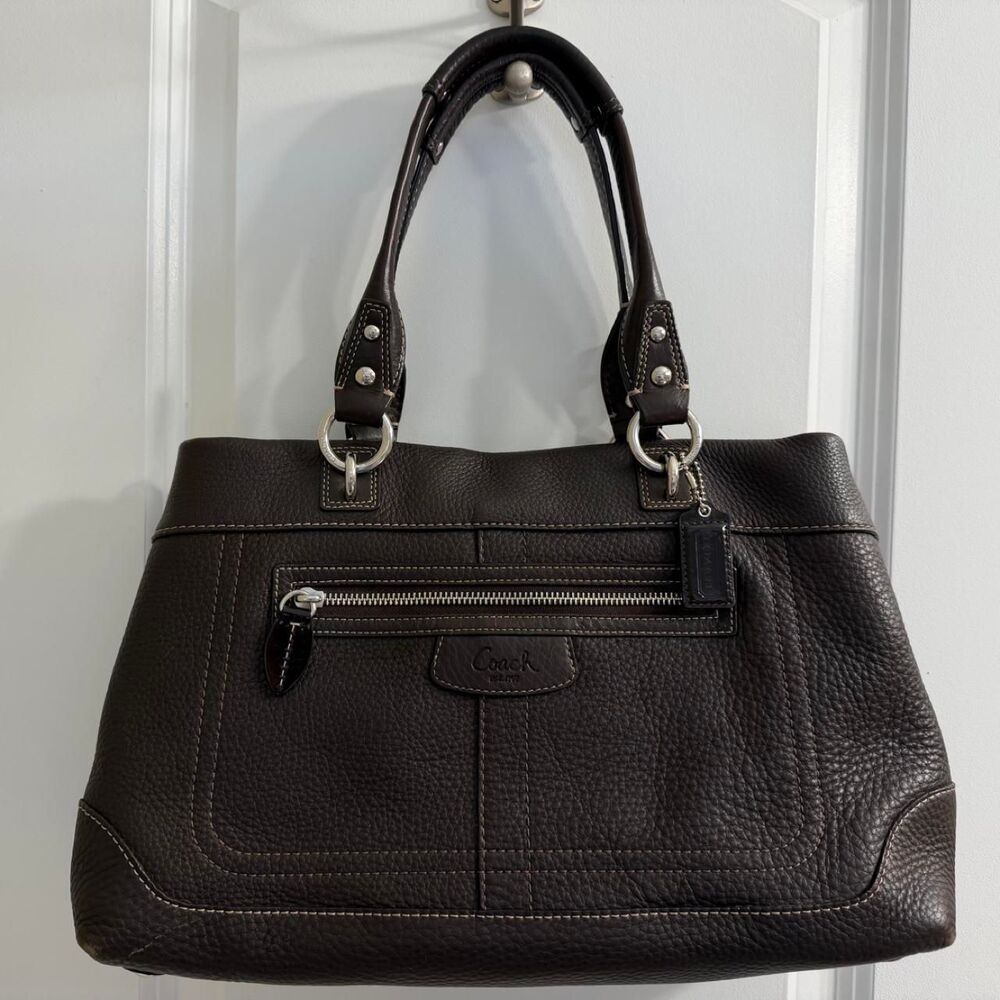 Coach Women's Brown and Black Bag